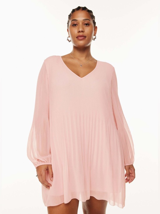 Wilfred Dresses & Skirts - Aritzia Wilfred Prophecy Dress | Light Pink lightweight Flowy Drapy Casual